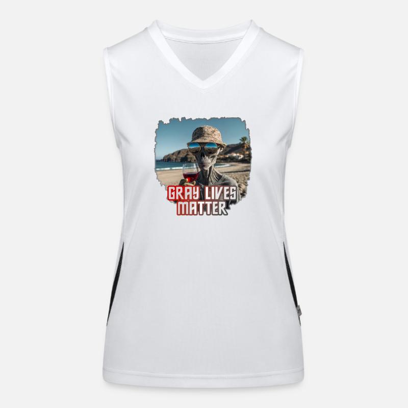 Gray lives matter - Version2 Funktionelles Kontrast-Tank Top für Frauen