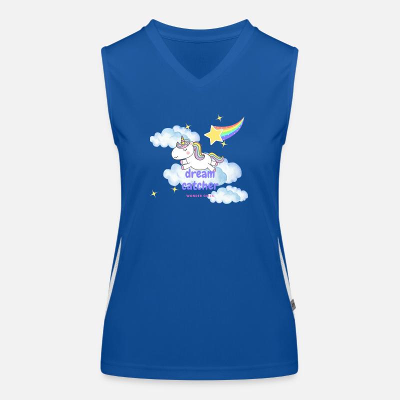 Dream Catcher Einhorn Design Funktionelles Kontrast-Tank Top für Frauen