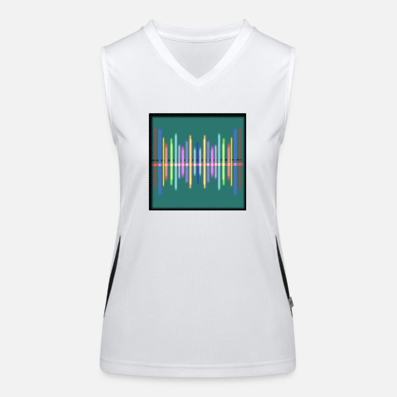 Music lines Women's Functional Contrast Tank Top