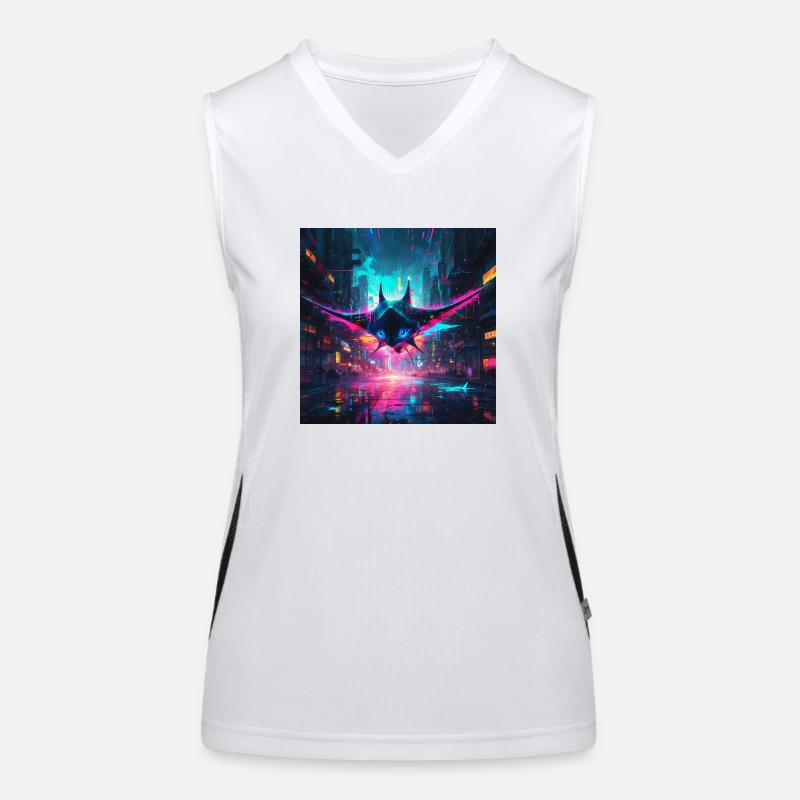 Neon Manta Rochen Funktionelles Kontrast-Tank Top für Frauen