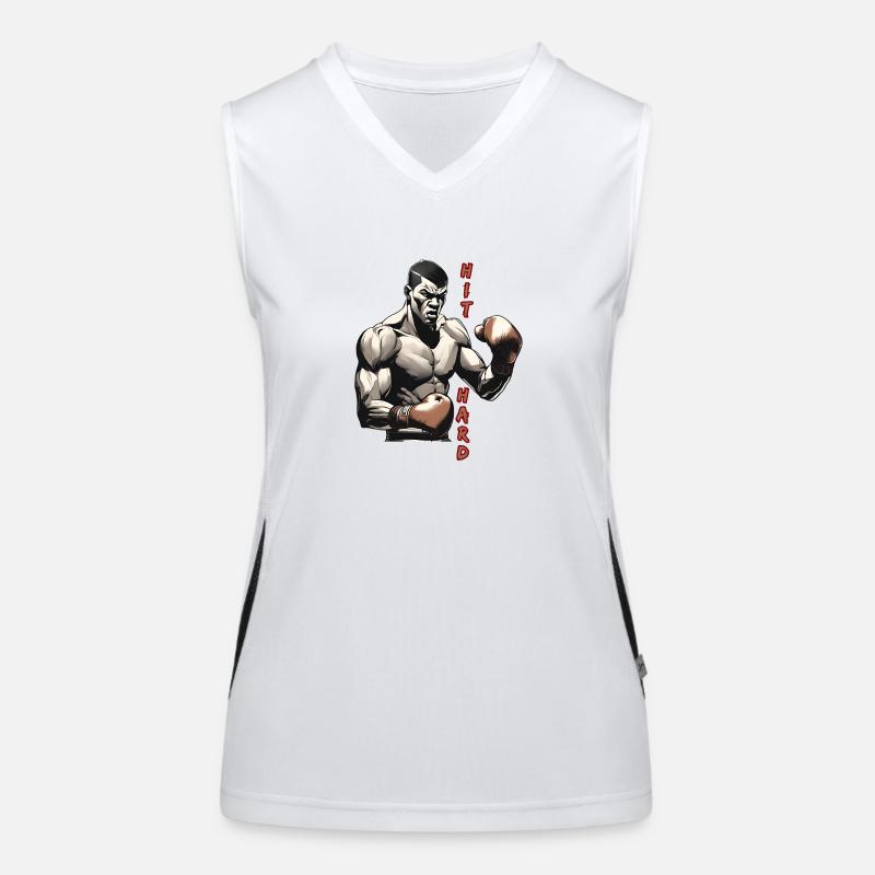 HIT HARD Boxe Débardeur respirant contrasté Femme