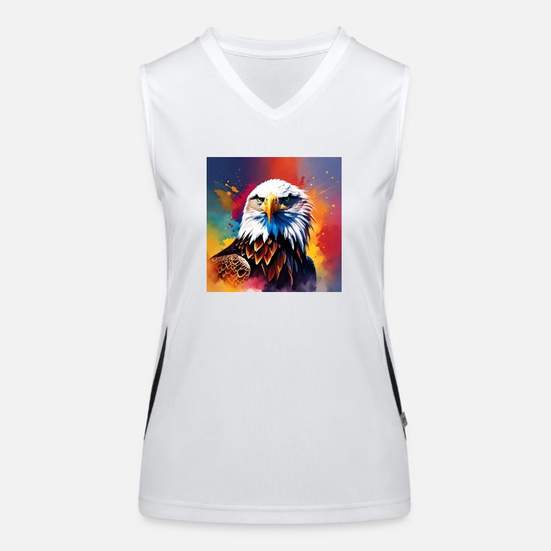Eagle coloured Women's Functional Contrast Tank Top