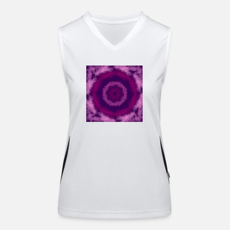 rosa lila Funktionelles Kontrast-Tank Top für Frauen