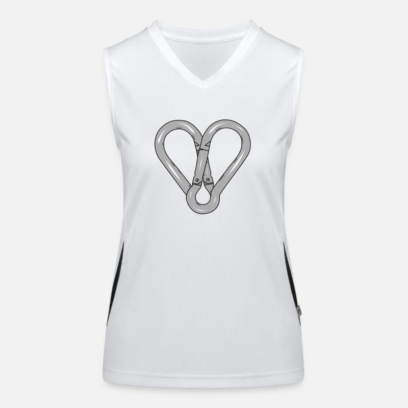 Snap hook heart Snap hook heart Women's Functional Contrast Tank Top