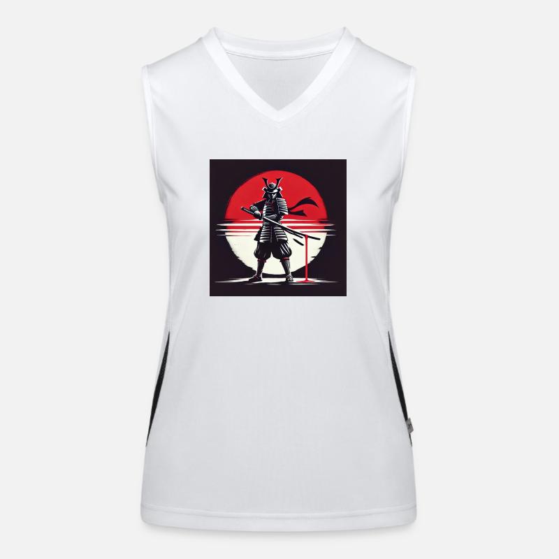 Mystical Samurai Funktionelles Kontrast-Tank Top für Frauen