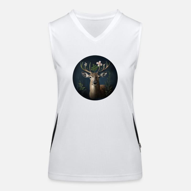 Deer Green Women's Functional Contrast Tank Top