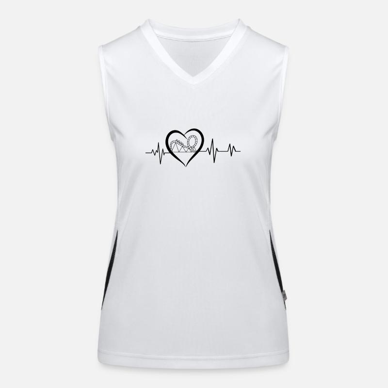 heartbeat Rollercoaster Women's Functional Contrast Tank Top