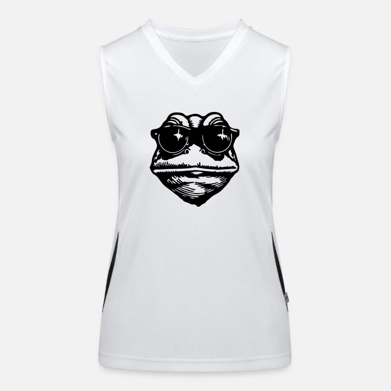 Frosch Kröte Funktionelles Kontrast-Tank Top für Frauen