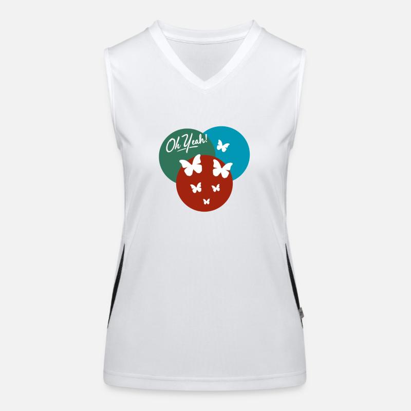 Oh yes butterfly Women's Functional Contrast Tank Top
