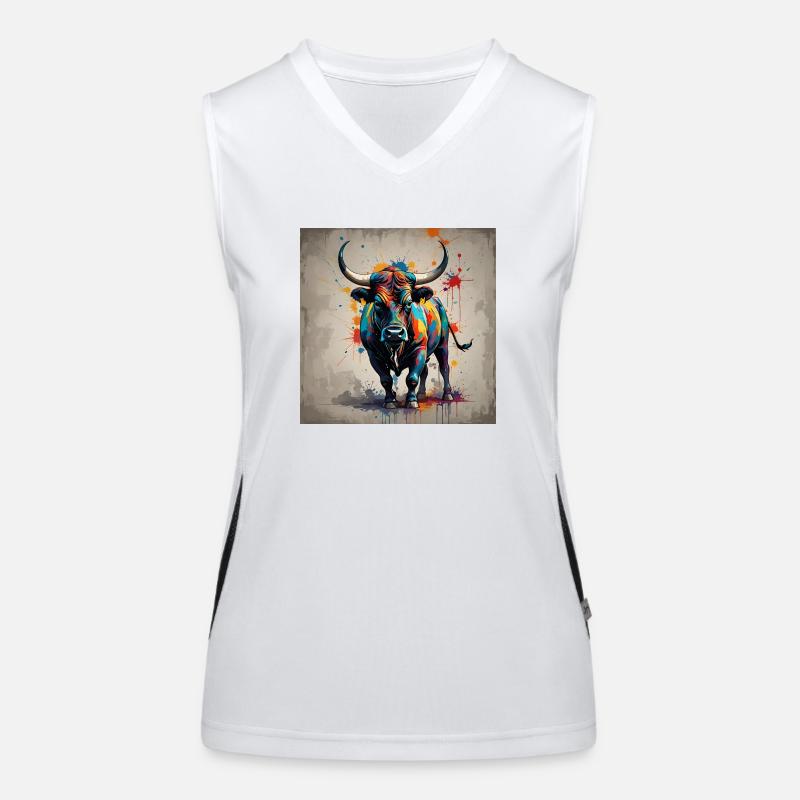 Bulle farbig Funktionelles Kontrast-Tank Top für Frauen