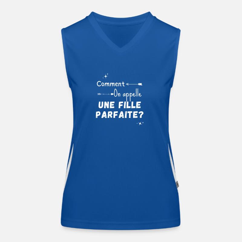 Was wird als perfektes personalisiertes Mädchen bezeichnet Funktionelles Kontrast-Tank Top für Frauen