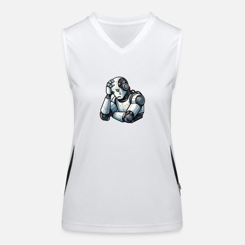 Anxious Robot Women's Functional Contrast Tank Top