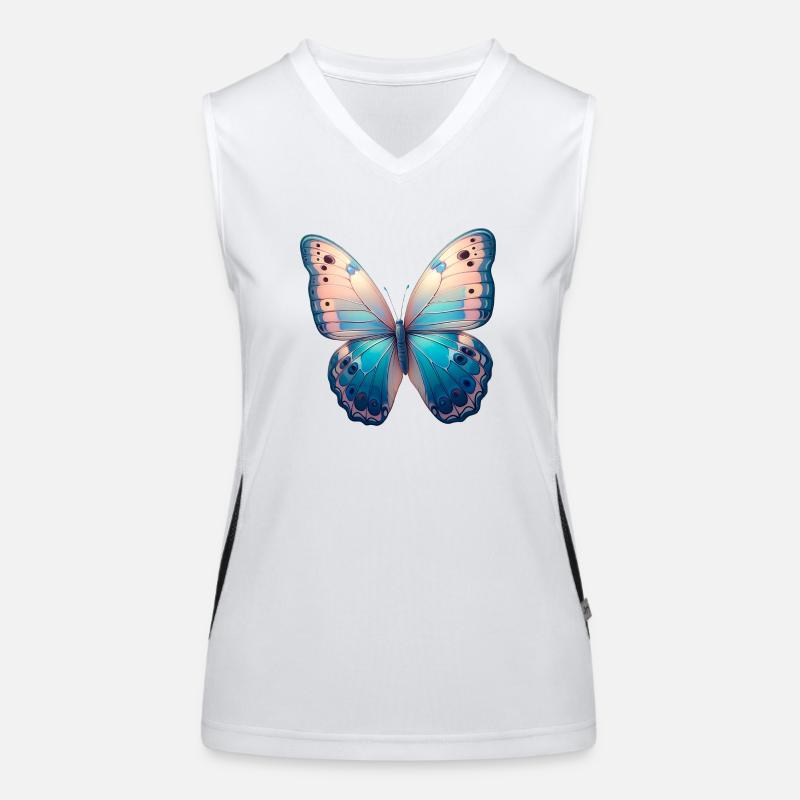Freedom Butterfly Women's Functional Contrast Tank Top