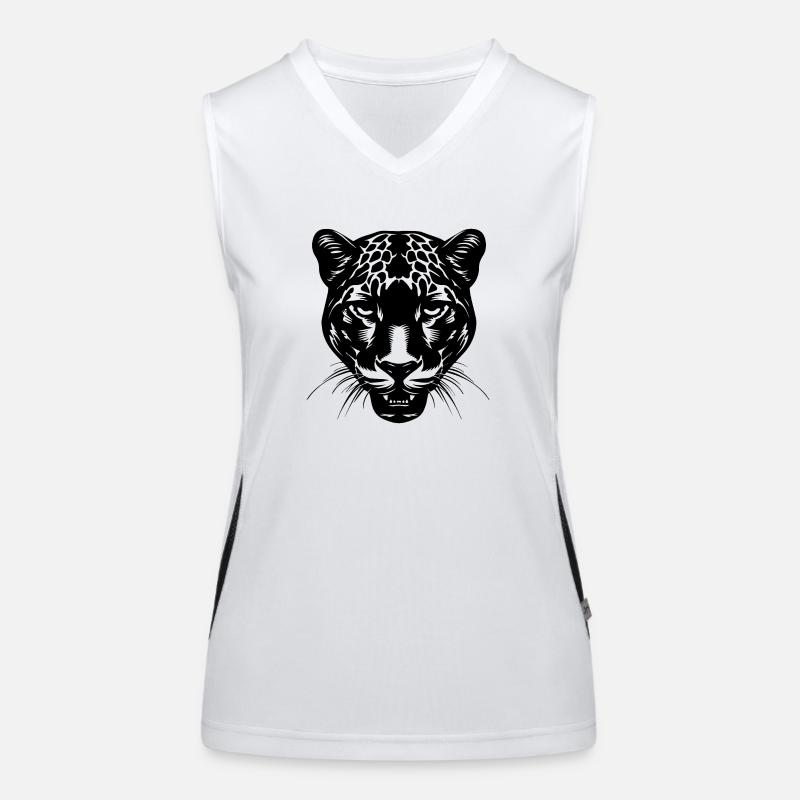 Panther Funktionelles Kontrast-Tank Top für Frauen