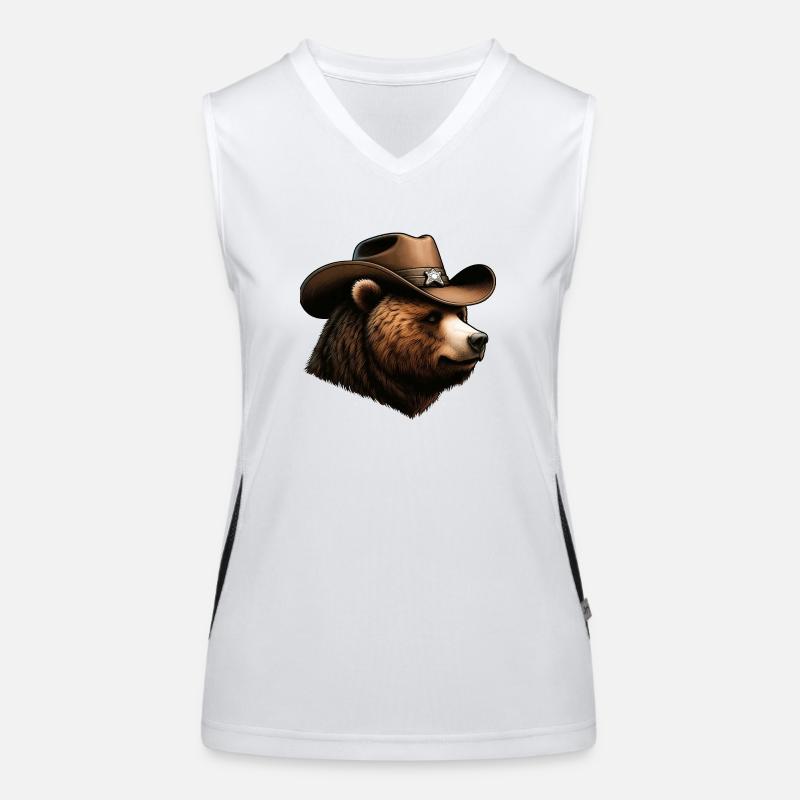 Cherif Bär Funktionelles Kontrast-Tank Top für Frauen