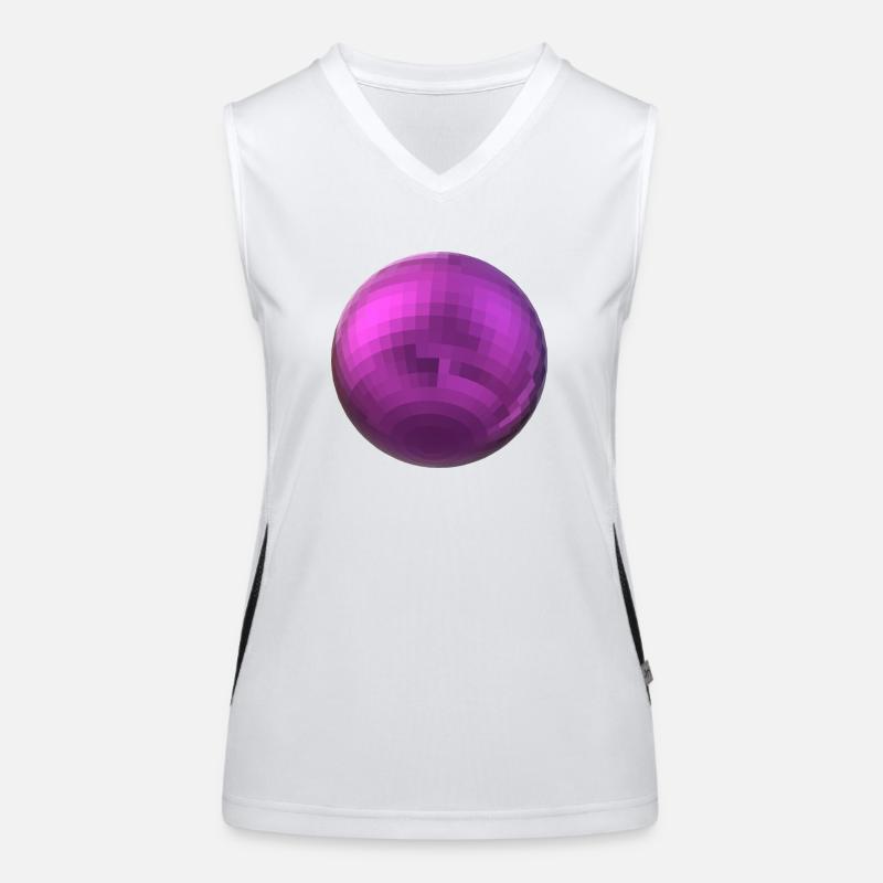purple sphere Women's Functional Contrast Tank Top