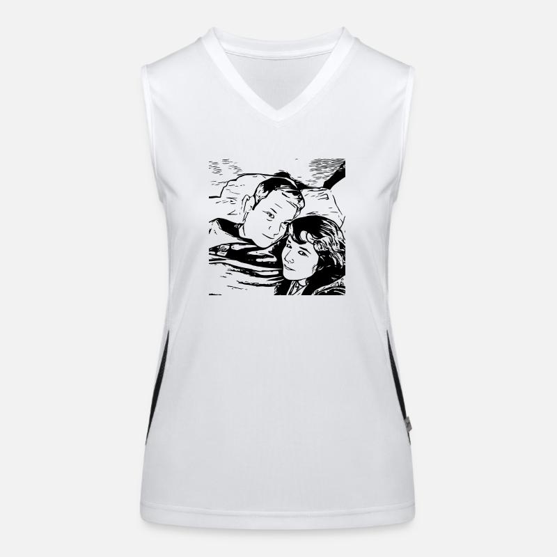 Liebespaar Traumpaar Funktionelles Kontrast-Tank Top für Frauen
