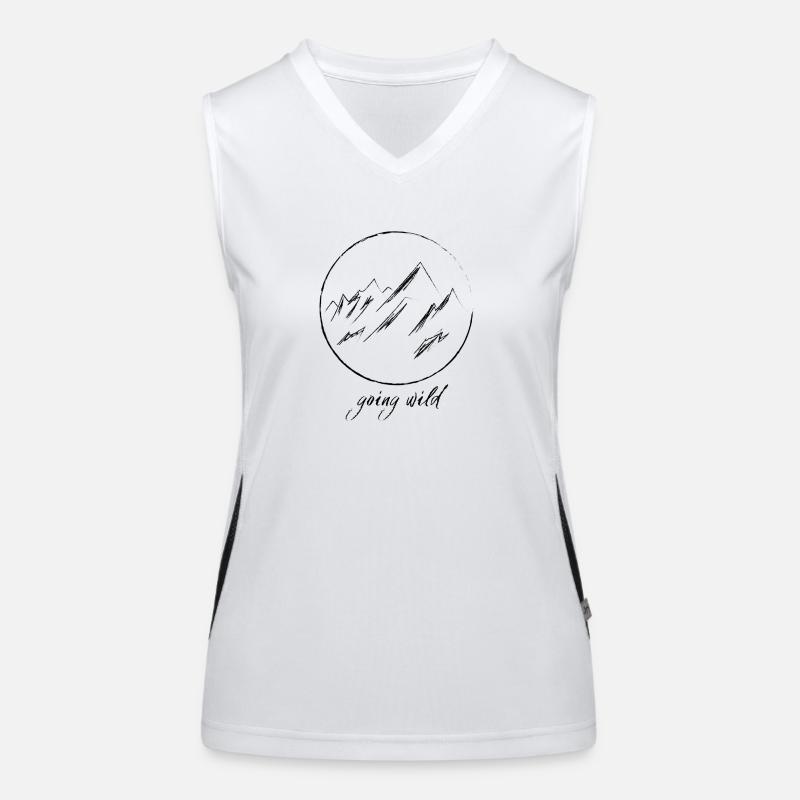 Mountains - Going Wild Women's Functional Contrast Tank Top