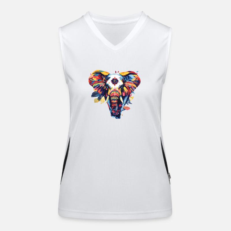 Design elephant Débardeur respirant contrasté Femme