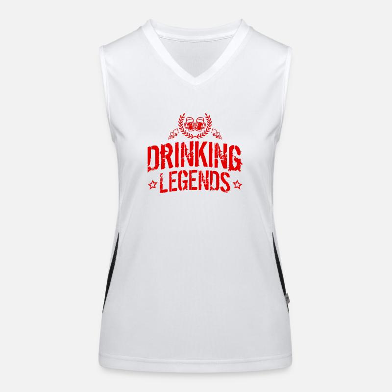 Drinking Legends Beer Women's Functional Contrast Tank Top