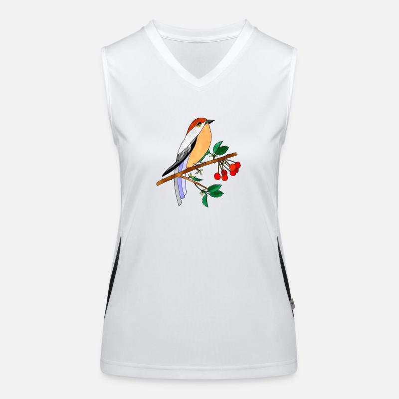 Bunter Vogel Funktionelles Kontrast-Tank Top für Frauen