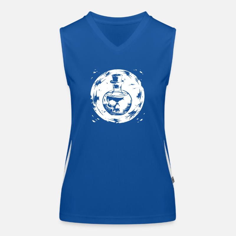 Potion de la mort - Le crâne dans la potion Débardeur respirant contrasté Femme