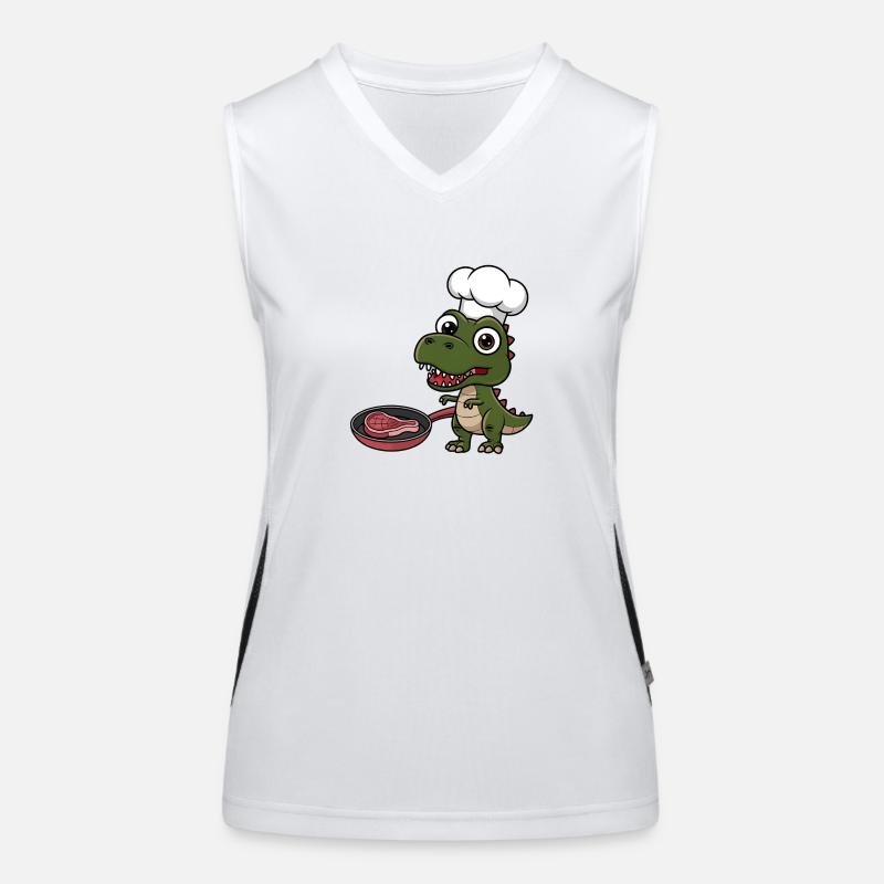 Tshirt Enfant T-Rex Dinosaure Débardeur respirant contrasté Femme