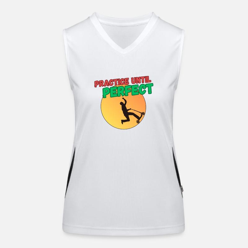 Practice Until Perfect - Scooter Women's Functional Contrast Tank Top