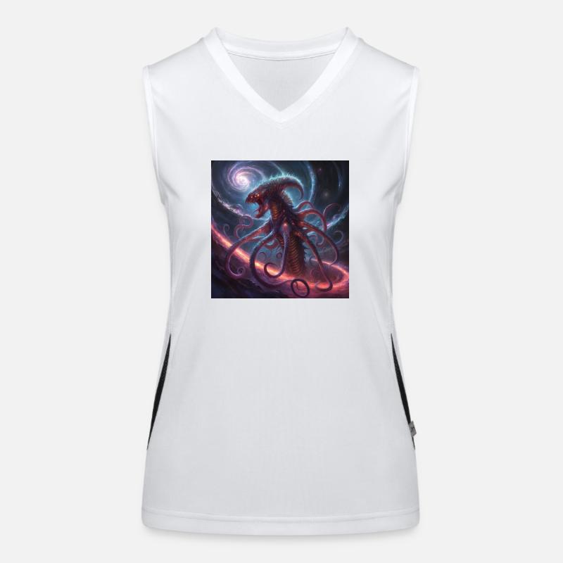 Quantenkreatur Funktionelles Kontrast-Tank Top für Frauen