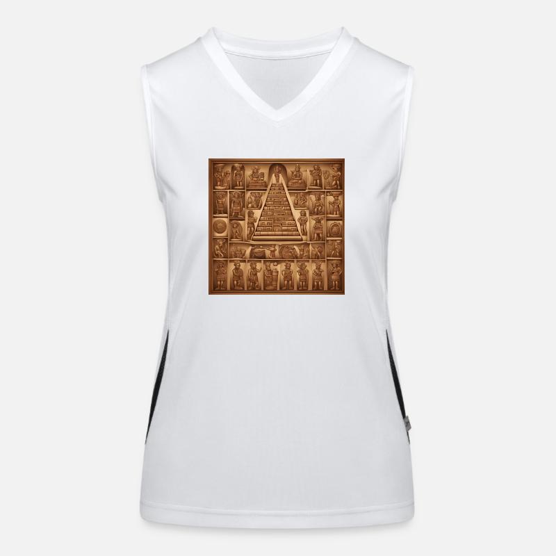 Maya Pyramid Funktionelles Kontrast-Tank Top für Frauen