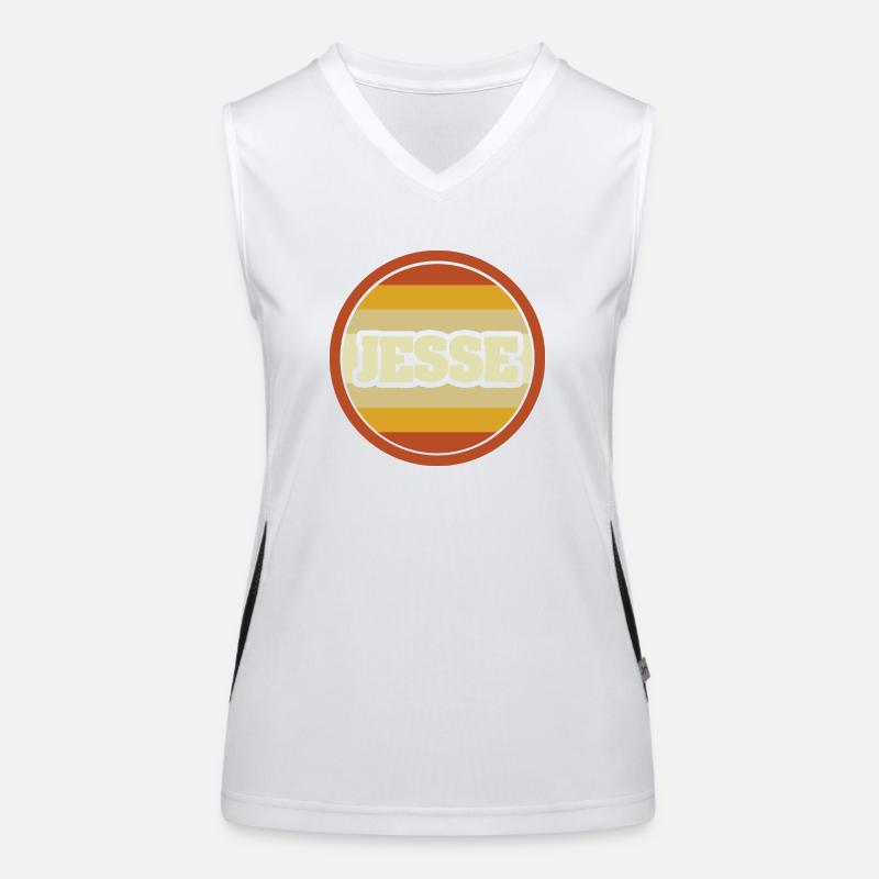First name Jesse Women's Functional Contrast Tank Top