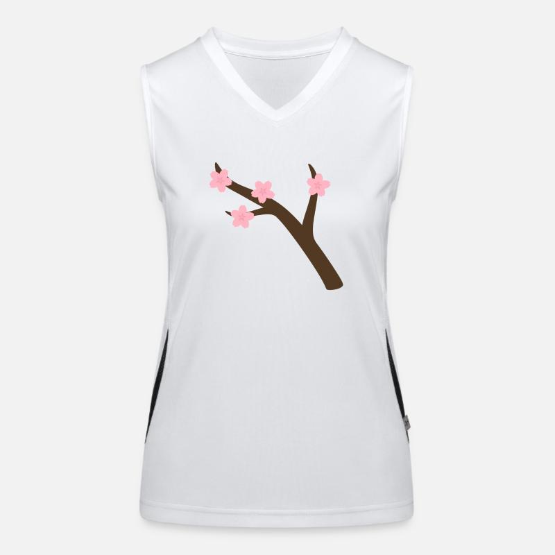 Branche de Sakura Débardeur respirant contrasté Femme