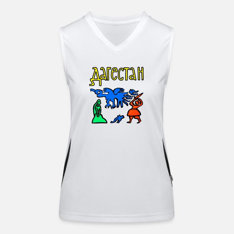 Dagestan Folklore Women's Functional Contrast Tank Top