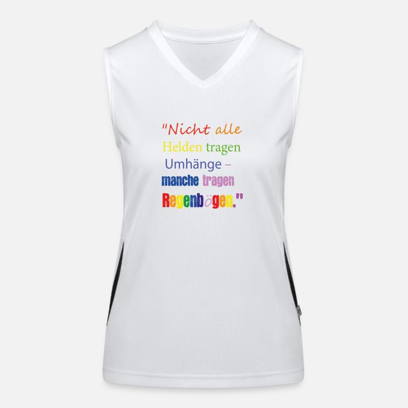 Regenbogen Umhang Funktionelles Kontrast-Tank Top für Frauen