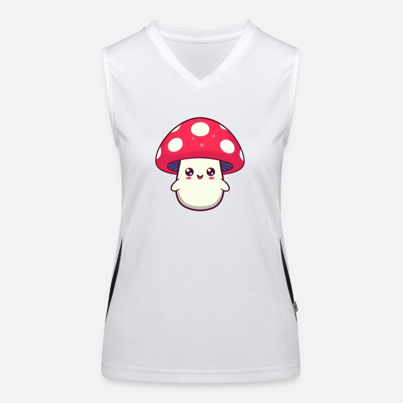 Toadstool Sweet Laugh Mushroom Women's Functional Contrast Tank Top