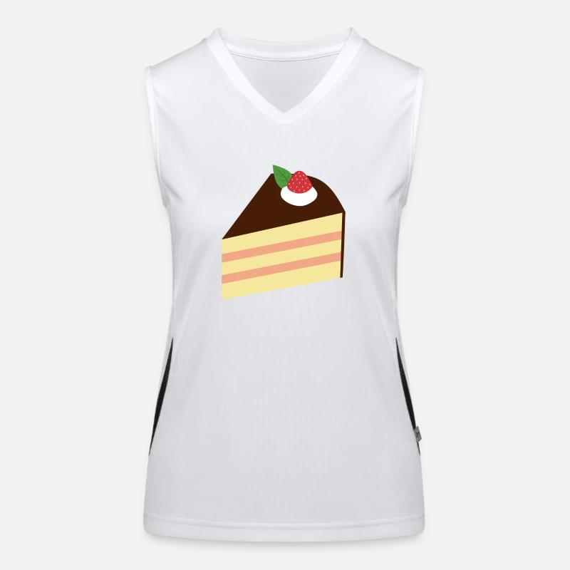 Kuchen Funktionelles Kontrast-Tank Top für Frauen