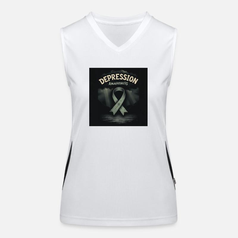 Depression Awareness Women's Functional Contrast Tank Top