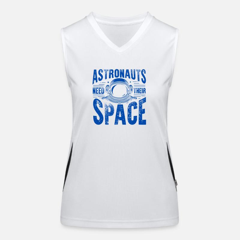 Astronauts Need Their Space Women's Functional Contrast Tank Top