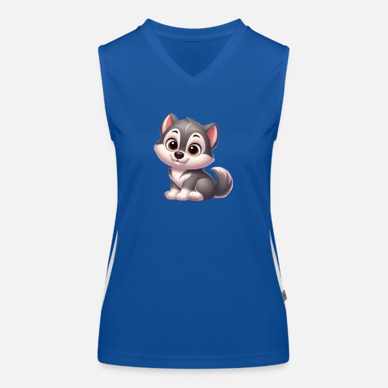 wolf 13 Débardeur respirant contrasté Femme