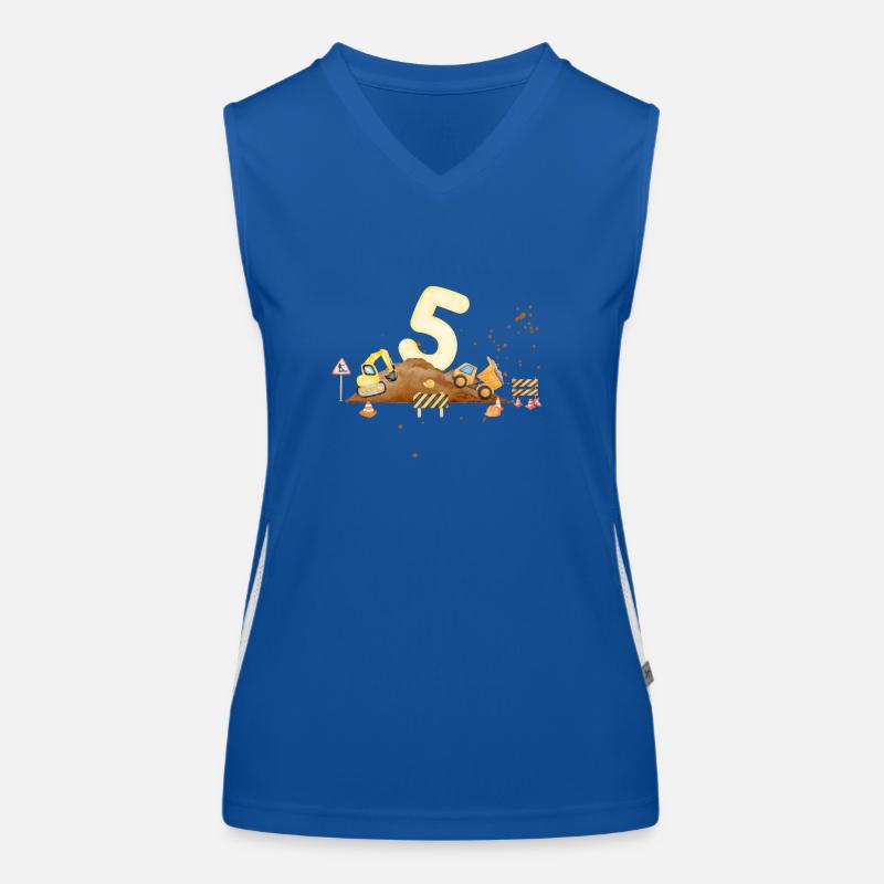 5th Anniversary Construction Site Women's Functional Contrast Tank Top