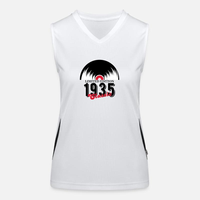 Limitierte Auflage 1935 Klassisches Vinyl Funktionelles Kontrast-Tank Top für Frauen