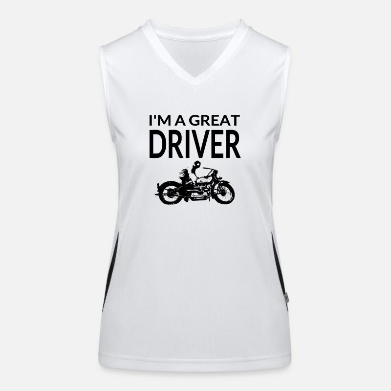 Motorrad Funktionelles Kontrast-Tank Top für Frauen