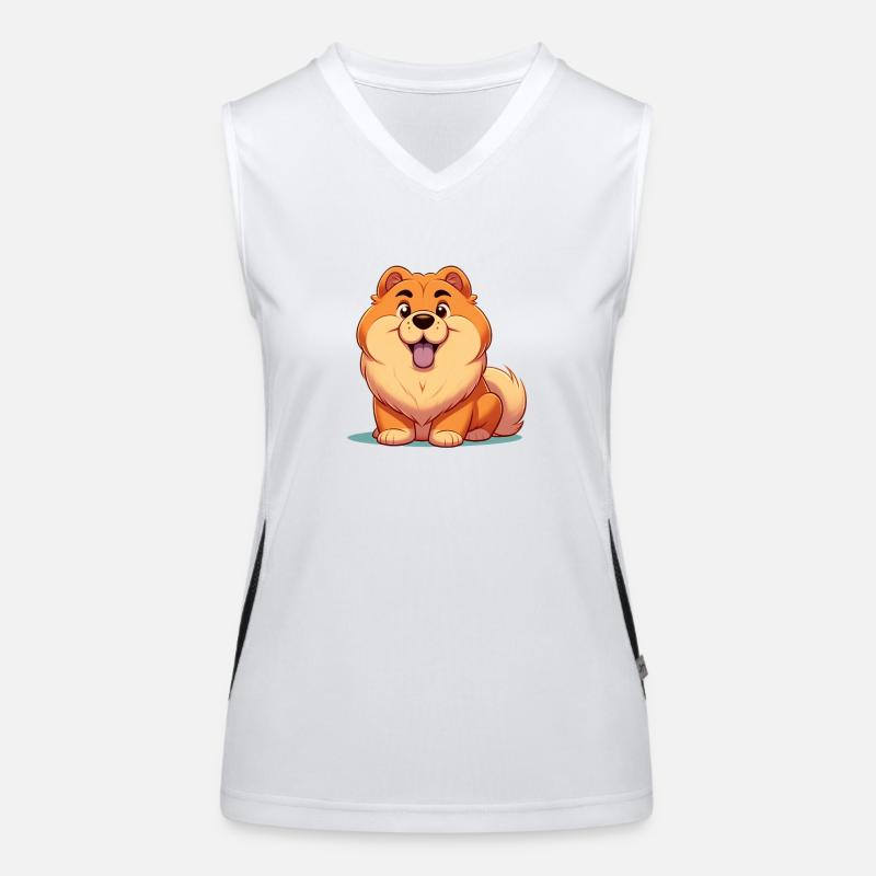 Chowchow 8 Funktionelles Kontrast-Tank Top für Frauen