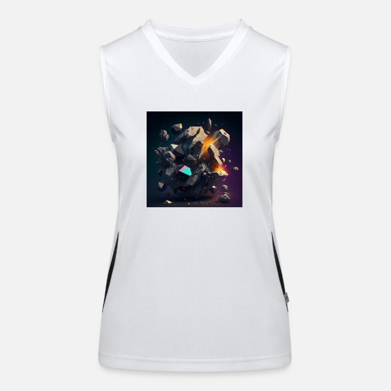 Kosmischer Ausbruch Funktionelles Kontrast-Tank Top für Frauen