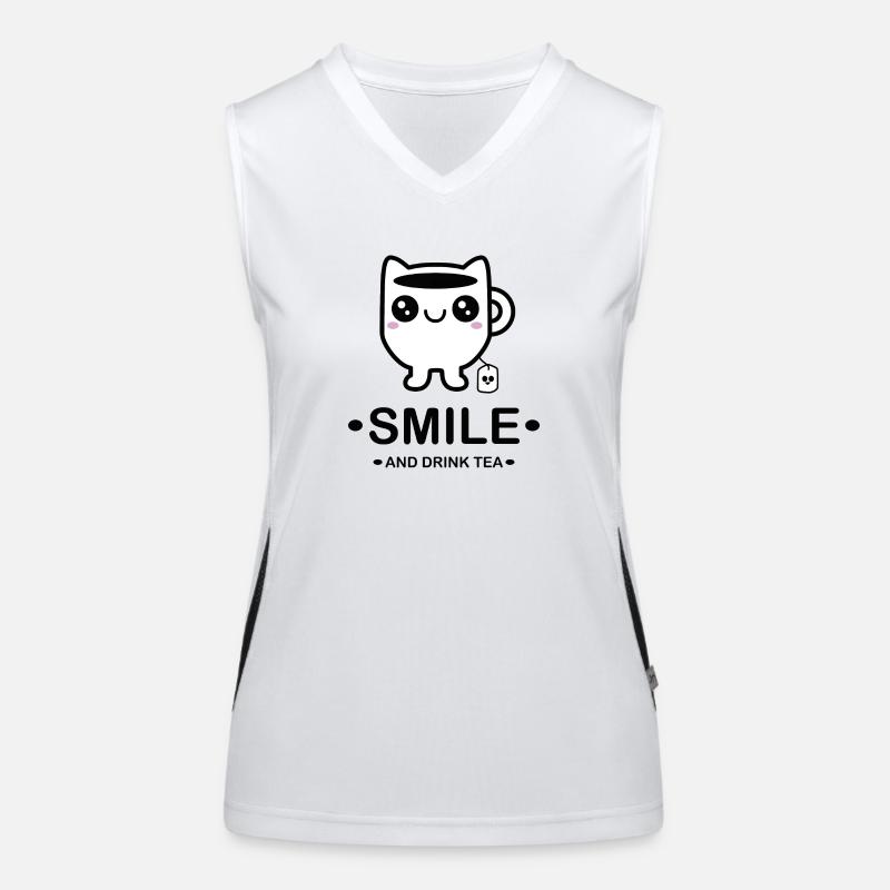 Design « Simple Smirk » Débardeur respirant contrasté Femme