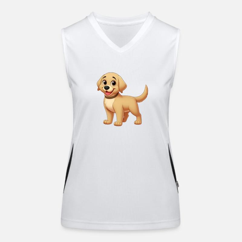 Labrador Funktionelles Kontrast-Tank Top für Frauen