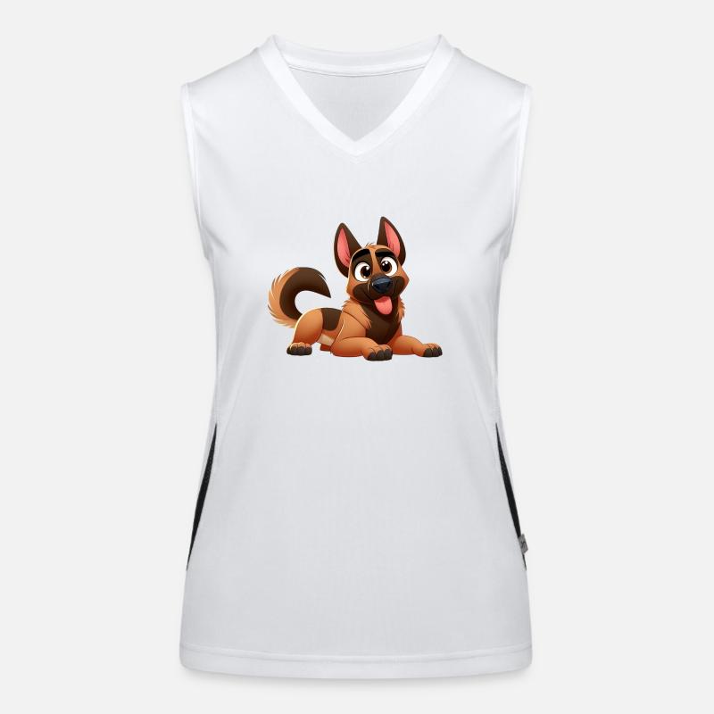 Malinois 12 Funktionelles Kontrast-Tank Top für Frauen