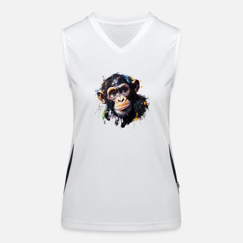Der Schimpanse – Unser nächster Verwandter Funktionelles Kontrast-Tank Top für Frauen
