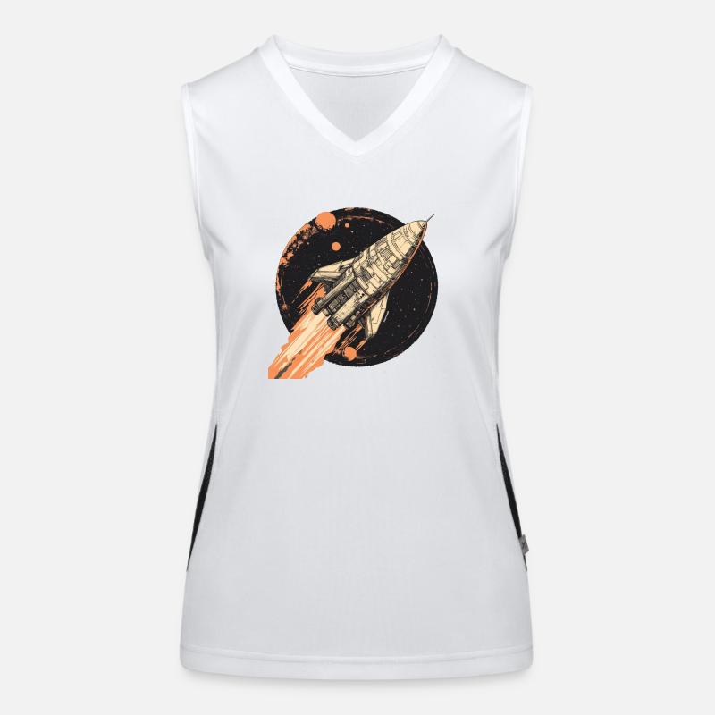 Mission Mars: Departure into the unknown! Women's Functional Contrast Tank Top