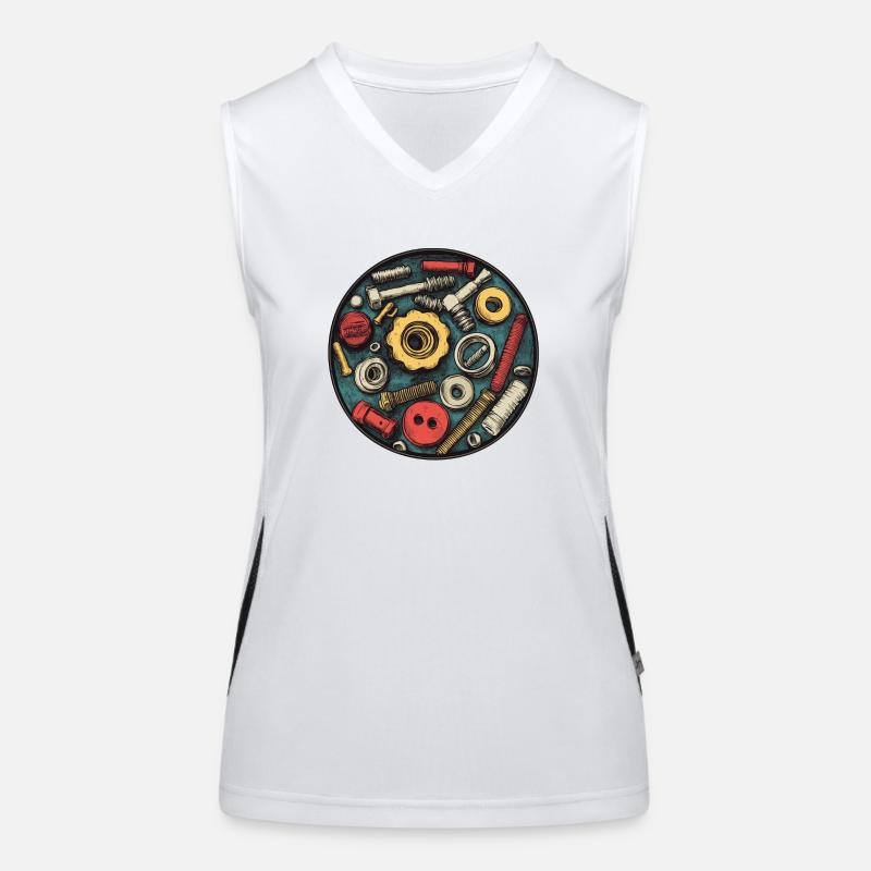 Screw chaos: Technology meets creativity! Women's Functional Contrast Tank Top
